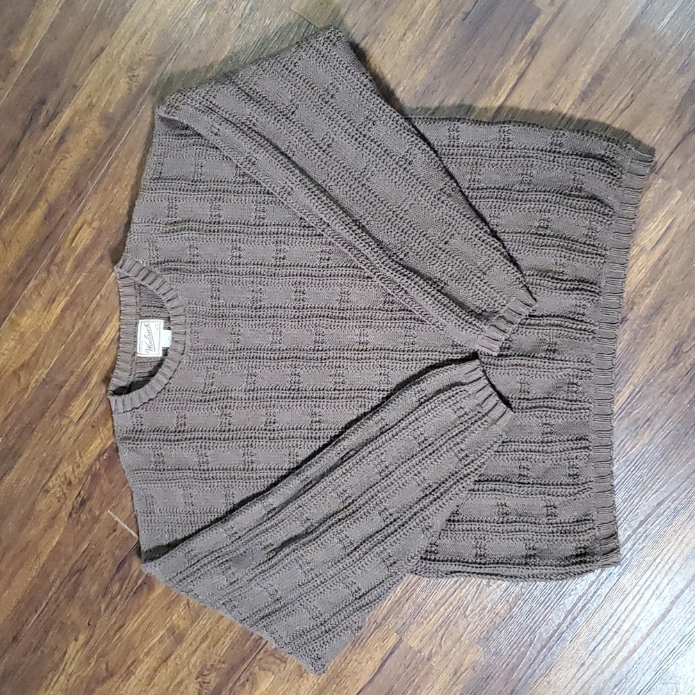 Vintage Men's Brown Woolrich Knit Sweater Size Large
